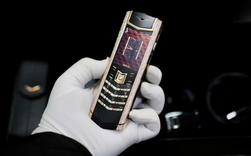 Signature S Rose Gold Full Diamond